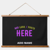 STIJLVOL MODERN  ZWART GEVERIFIEERD BRANDED HANGEND WANDKLEED (Voorkant)