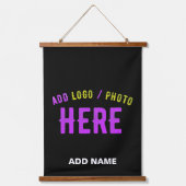 STIJLVOL MODERN  ZWART GEVERIFIEERD BRANDED HANGEND WANDKLEED (Voorkant)