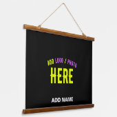 STIJLVOL MODERN  ZWART GEVERIFIEERD BRANDED HANGEND WANDKLEED (Gebogen)