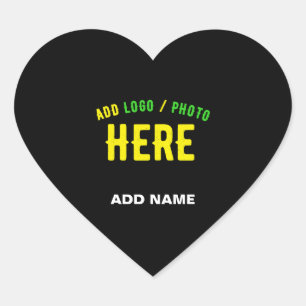 STIJLVOL MODERN ZWART GEVERIFIEERD BRANDED HART STICKER