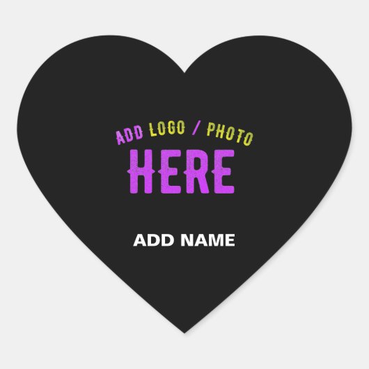 STIJLVOL MODERN  ZWART GEVERIFIEERD BRANDED HART STICKER (Voorkant)