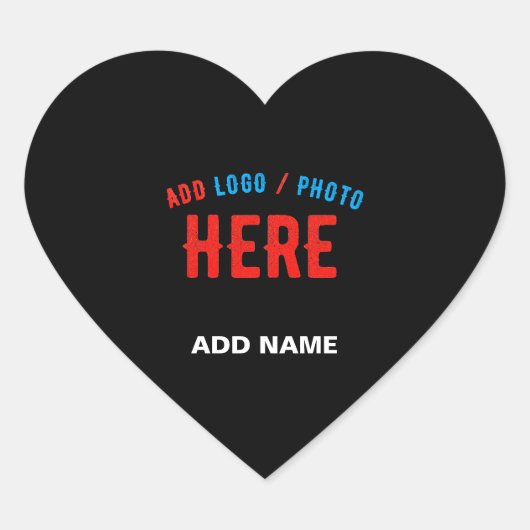 STIJLVOL MODERN ZWART GEVERIFIEERD BRANDED HART STICKER (Voorkant)