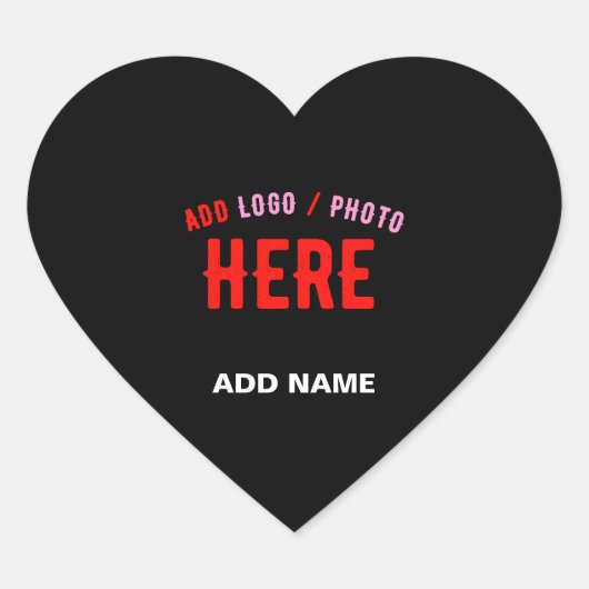 STIJLVOL MODERN ZWART GEVERIFIEERD BRANDED HART STICKER (Voorkant)