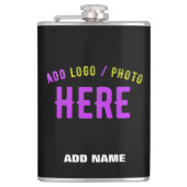 STIJLVOL MODERN  ZWART GEVERIFIEERD BRANDED HEUPFLES (Voorkant)