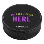 STIJLVOL MODERN  ZWART GEVERIFIEERD BRANDED HOCKEY PUCK (3/4)