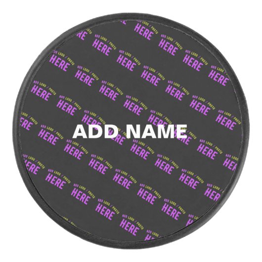 STIJLVOL MODERN  ZWART GEVERIFIEERD BRANDED HOCKEY PUCK (Voorkant)