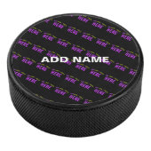STIJLVOL MODERN  ZWART GEVERIFIEERD BRANDED HOCKEY PUCK (3/4)