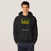 STIJLVOL MODERN ZWART GEVERIFIEERD BRANDED HOODIE (Voorkant volledig)