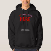 STIJLVOL MODERN  ZWART GEVERIFIEERD BRANDED HOODIE (Voorkant)