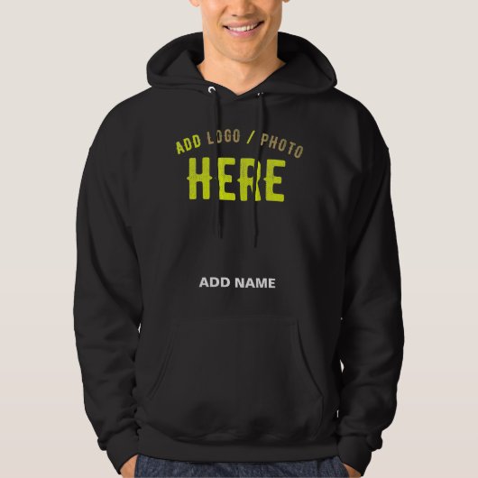 STIJLVOL MODERN ZWART GEVERIFIEERD BRANDED HOODIE (Voorkant)