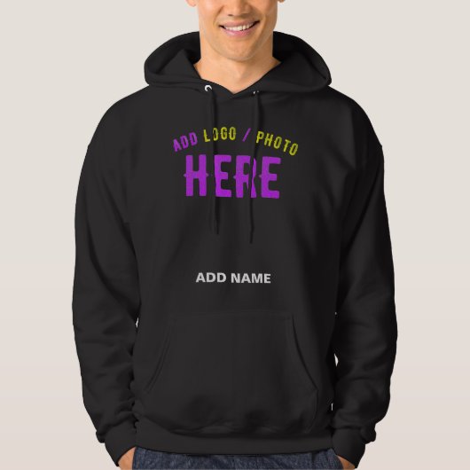 STIJLVOL MODERN ZWART GEVERIFIEERD BRANDED HOODIE (Voorkant)