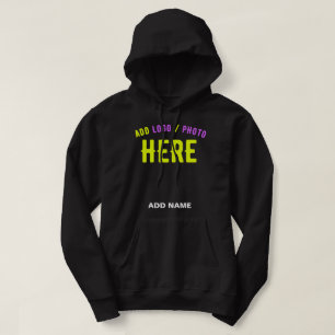 STIJLVOL MODERN ZWART GEVERIFIEERD BRANDED HOODIE