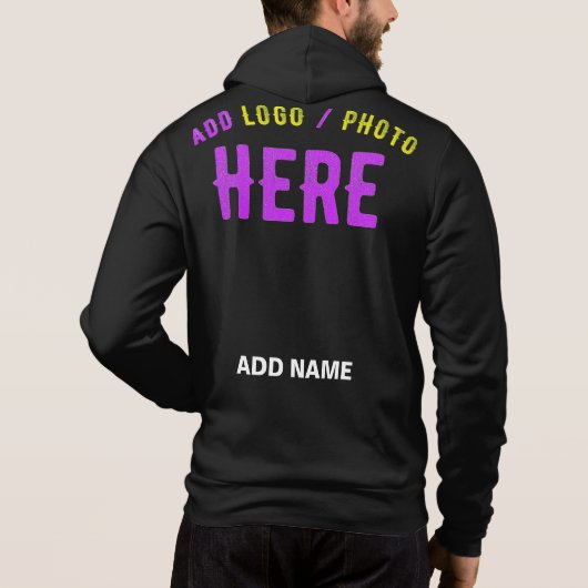 STIJLVOL MODERN ZWART GEVERIFIEERD BRANDED HOODIE (Achterkant)