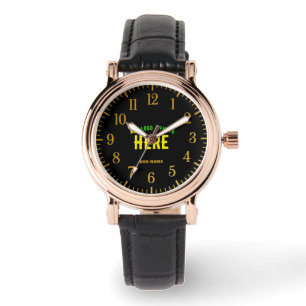 STIJLVOL MODERN  ZWART GEVERIFIEERD BRANDED HORLOGE