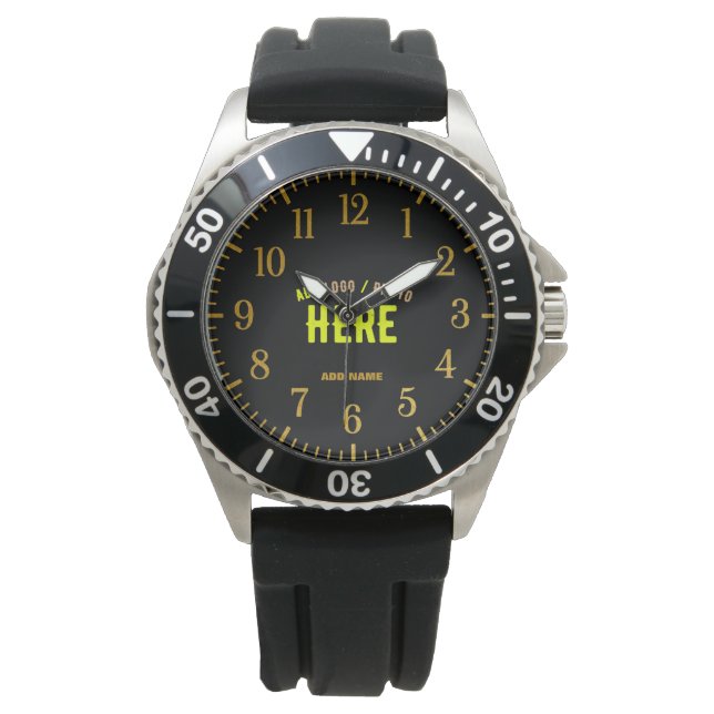STIJLVOL MODERN  ZWART GEVERIFIEERD BRANDED HORLOGE (Voorkant)