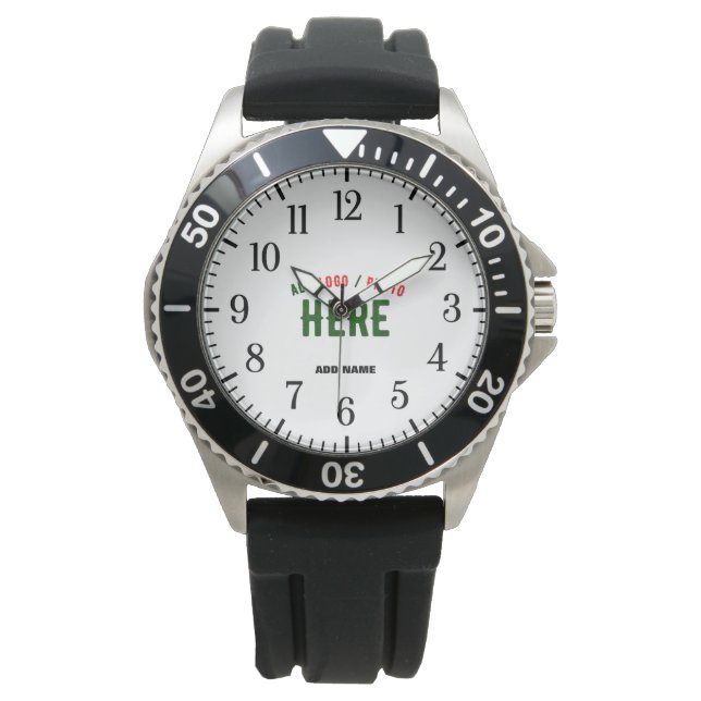 STIJLVOL MODERN  ZWART GEVERIFIEERD BRANDED HORLOGE (Voorkant)