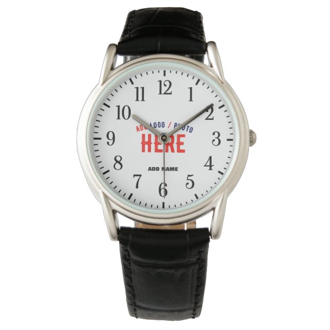 STIJLVOL MODERN  ZWART GEVERIFIEERD BRANDED HORLOGE (Voorkant)