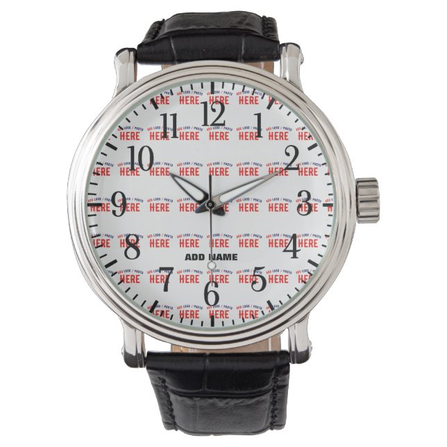 STIJLVOL MODERN  ZWART GEVERIFIEERD BRANDED HORLOGE (Voorkant)