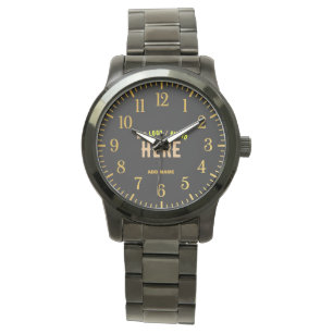 STIJLVOL MODERN ZWART GEVERIFIEERD BRANDED HORLOGE