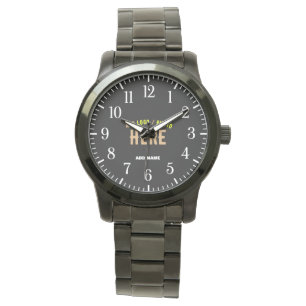 STIJLVOL MODERN  ZWART GEVERIFIEERD BRANDED HORLOGE