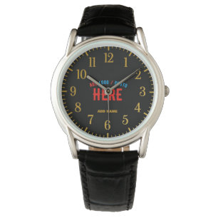 STIJLVOL MODERN  ZWART GEVERIFIEERD BRANDED HORLOGE
