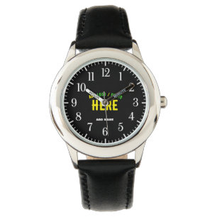 STIJLVOL MODERN  ZWART GEVERIFIEERD BRANDED HORLOGE