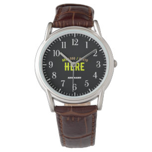 STIJLVOL MODERN  ZWART GEVERIFIEERD BRANDED HORLOGE