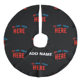 STIJLVOL MODERN  ZWART GEVERIFIEERD BRANDED IMITATIE LINNEN KERSTBOOM KLEED