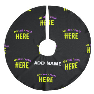 STIJLVOL MODERN  ZWART GEVERIFIEERD BRANDED IMITATIE LINNEN KERSTBOOM KLEED