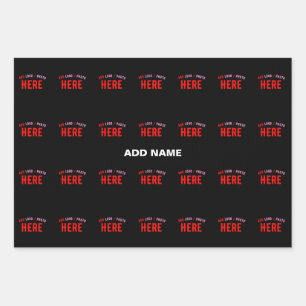 STIJLVOL MODERN  ZWART GEVERIFIEERD BRANDED INPAKPAPIER VEL