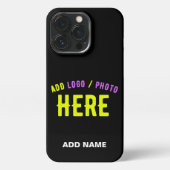 STIJLVOL MODERN ZWART GEVERIFIEERD BRANDED iPhone HOESJE (Achterkant)