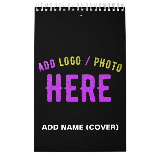 STIJLVOL MODERN  ZWART GEVERIFIEERD BRANDED KALENDER (Hoes)