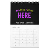 STIJLVOL MODERN  ZWART GEVERIFIEERD BRANDED KALENDER (Jan 2027)