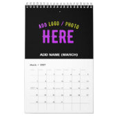 STIJLVOL MODERN  ZWART GEVERIFIEERD BRANDED KALENDER (Mar 2027)