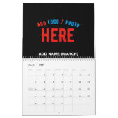 STIJLVOL MODERN ZWART GEVERIFIEERD BRANDED KALENDER (Mar 2027)