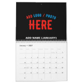 STIJLVOL MODERN ZWART GEVERIFIEERD BRANDED KALENDER (Jan 2027)