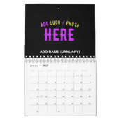 STIJLVOL MODERN ZWART GEVERIFIEERD BRANDED KALENDER (Jan 2027)
