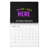 STIJLVOL MODERN ZWART GEVERIFIEERD BRANDED KALENDER (Feb 2027)