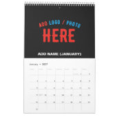 STIJLVOL MODERN ZWART GEVERIFIEERD BRANDED KALENDER (Jan 2027)