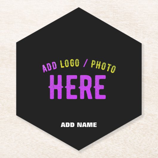 STIJLVOL MODERN  ZWART GEVERIFIEERD BRANDED KARTONNEN ONDERZETTERS (Voorkant)