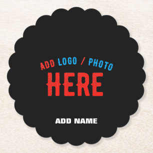 STIJLVOL MODERN  ZWART GEVERIFIEERD BRANDED KARTONNEN ONDERZETTERS