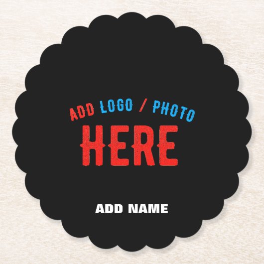 STIJLVOL MODERN  ZWART GEVERIFIEERD BRANDED KARTONNEN ONDERZETTERS (Voorkant)