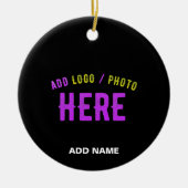 STIJLVOL MODERN  ZWART GEVERIFIEERD BRANDED KERAMISCH ORNAMENT (Voorkant)