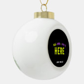 STIJLVOL MODERN  ZWART GEVERIFIEERD BRANDED KERAMISCHE BAL ORNAMENT (Links)