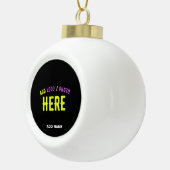 STIJLVOL MODERN  ZWART GEVERIFIEERD BRANDED KERAMISCHE BAL ORNAMENT (Rechts)
