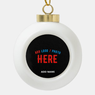 STIJLVOL MODERN  ZWART GEVERIFIEERD BRANDED KERAMISCHE BAL ORNAMENT