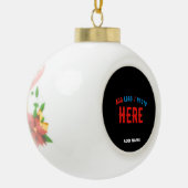 STIJLVOL MODERN  ZWART GEVERIFIEERD BRANDED KERAMISCHE BAL ORNAMENT (Links)