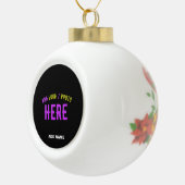 STIJLVOL MODERN  ZWART GEVERIFIEERD BRANDED KERAMISCHE BAL ORNAMENT (Rechts)