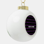 STIJLVOL MODERN ZWART GEVERIFIEERD BRANDED KERAMISCHE BAL ORNAMENT (Links)