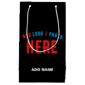 STIJLVOL MODERN  ZWART GEVERIFIEERD BRANDED KLEIN CADEAUZAKJE (Voorkant)